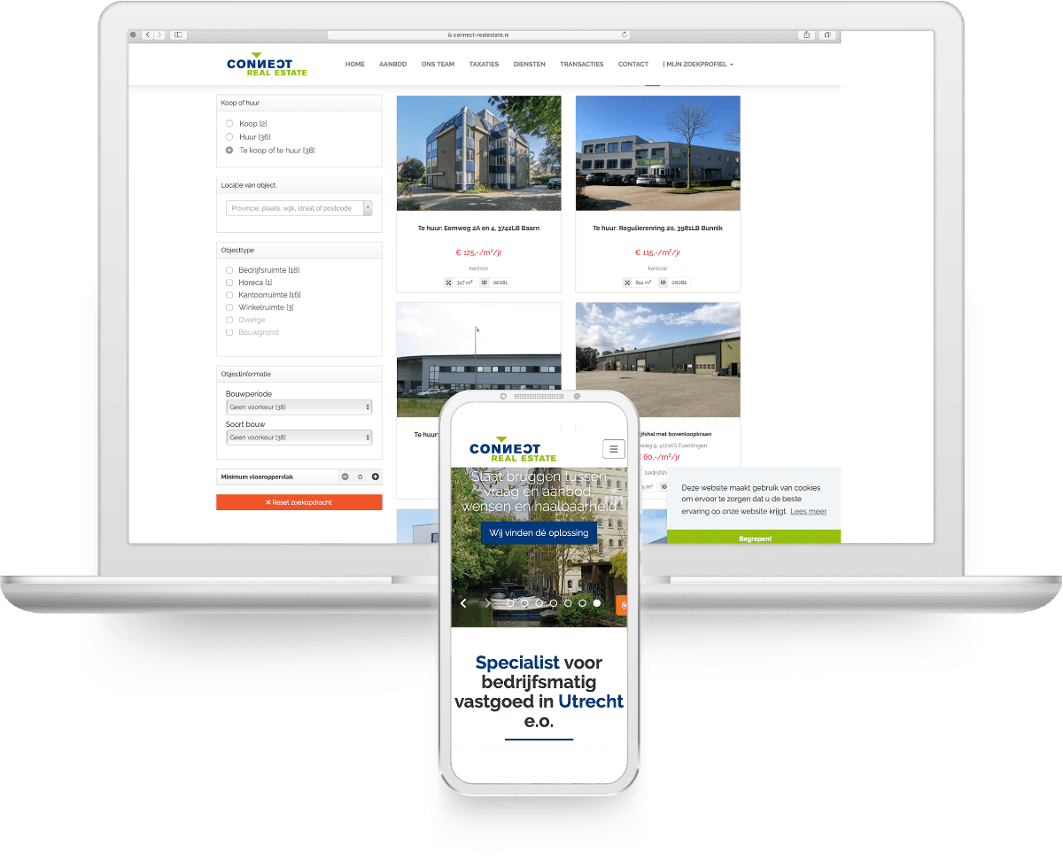 connect real estate website