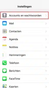 e-mail instellen apple iphone ipad 2