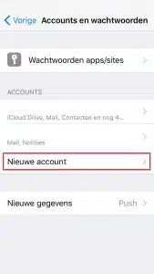 e-mail instellen apple iphone ipad 3